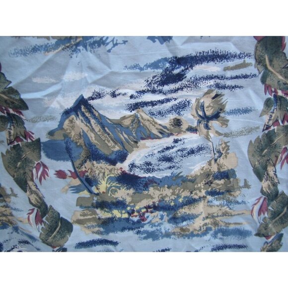 Hilo Hattie Hawaiian Camp Shirt Diamond Head Volcano Aloha Friday 100% Silk XL - Picture 9 of 11